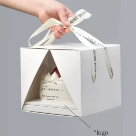 Cake Box with Ribbon
