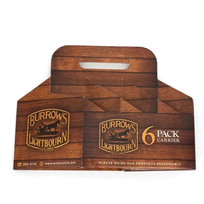 cardboard 6 pack carrier