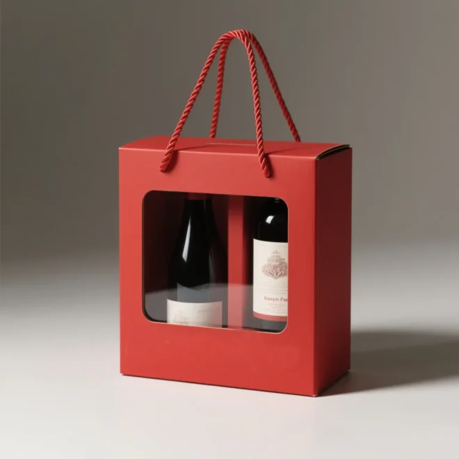 cardboard wine carrier