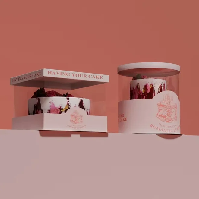 clear cake boxes