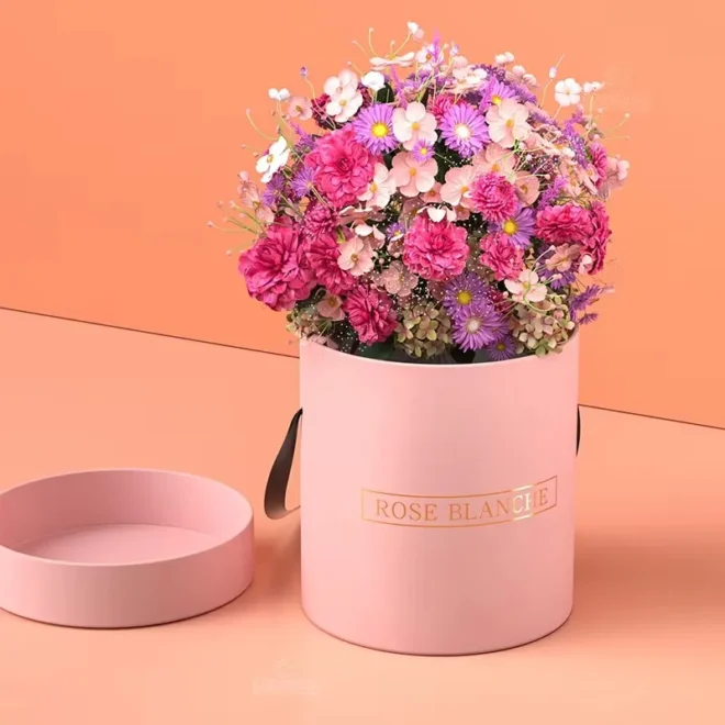 floral gift boxes with lids