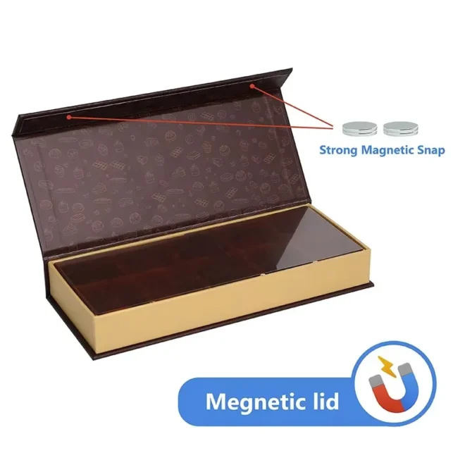 magnetic cardboard chocolate box