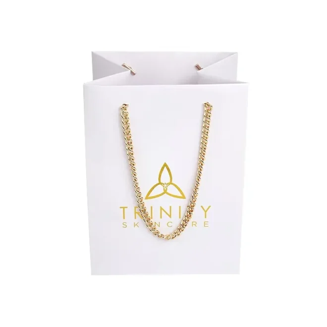white gift bags