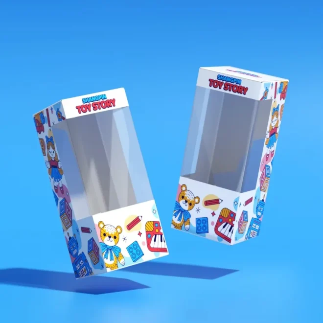 kraft box with window